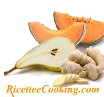 Centrifugato aromatico di melone e pere